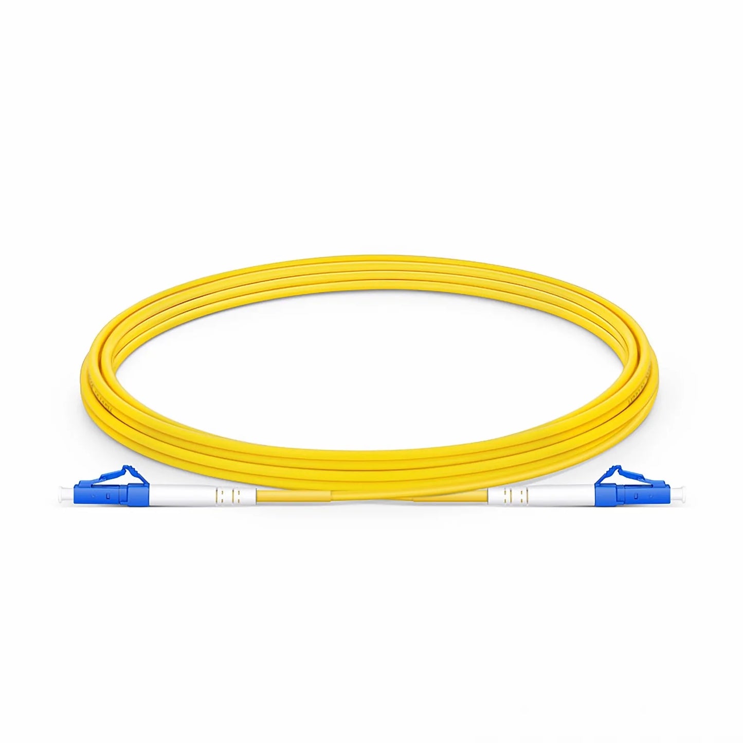 3m (10ft) Fiber Patch Cable, 1 Fiber, G.657.A2, LC UPC Simplex to LC UPC Simplex, Single Mode (OS2), Riser (OFNR), 2.0mm, Tight-Buffered, Yellow