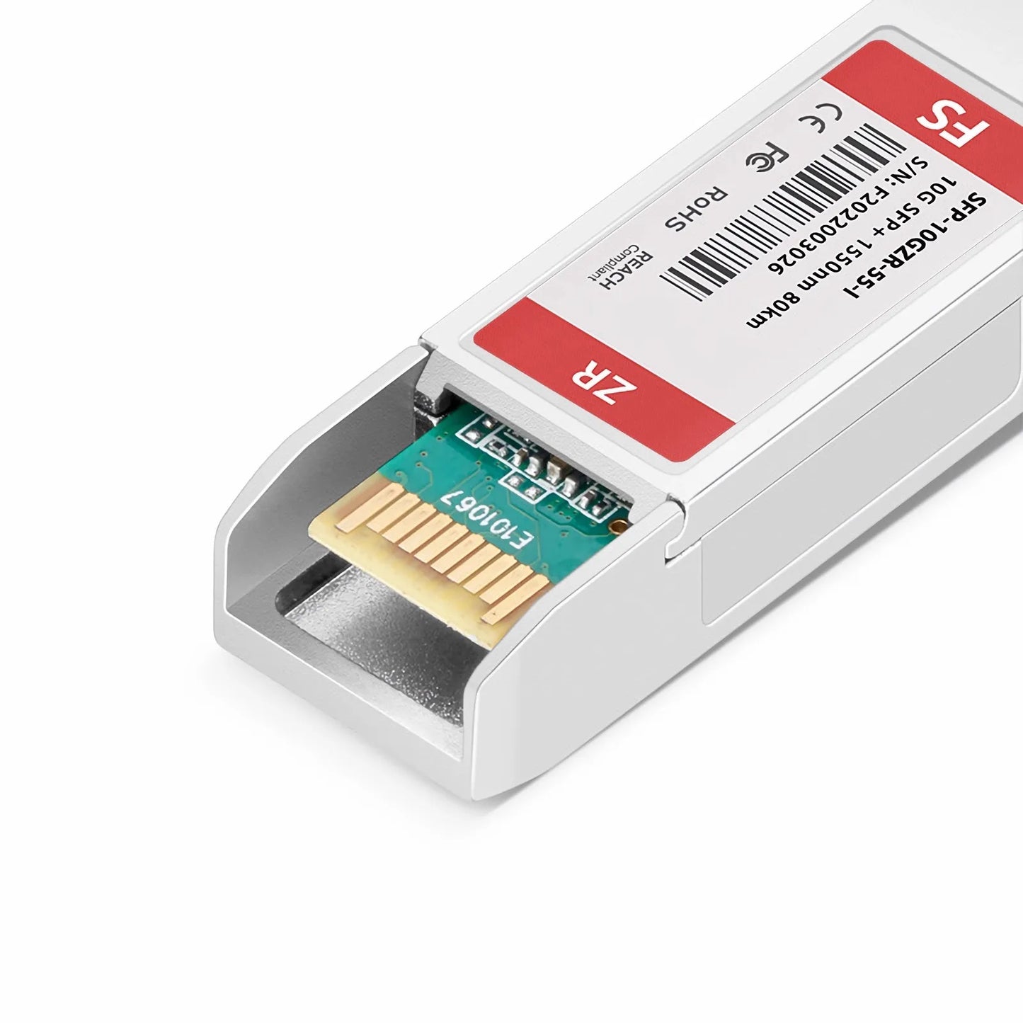 Cisco SFP-10G-ZR-I Compatible 10GBASE-ZR SFP+ 1550nm 80km DOM Duplex LC/UPC SMF Optical Transceiver Module (Industrial)