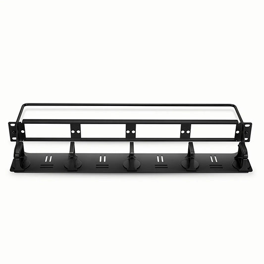 FHD™ High Density 1U Rack Mount Blank Enclosure Unloaded, Detachable Cable Management Lacer Panel and Bar, Holds up to 4 x FHD™ Panels, 144 Fibers (LC)