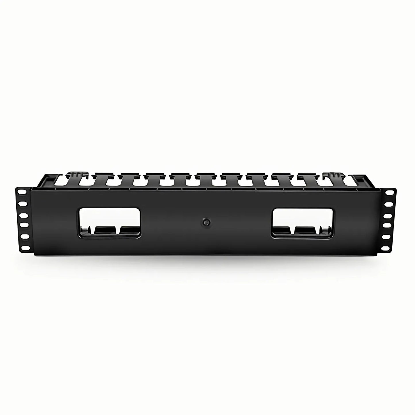 Horizontal Single Sided Manager, 2RU, Finger Duct with Cover, 3.43 in. Depth