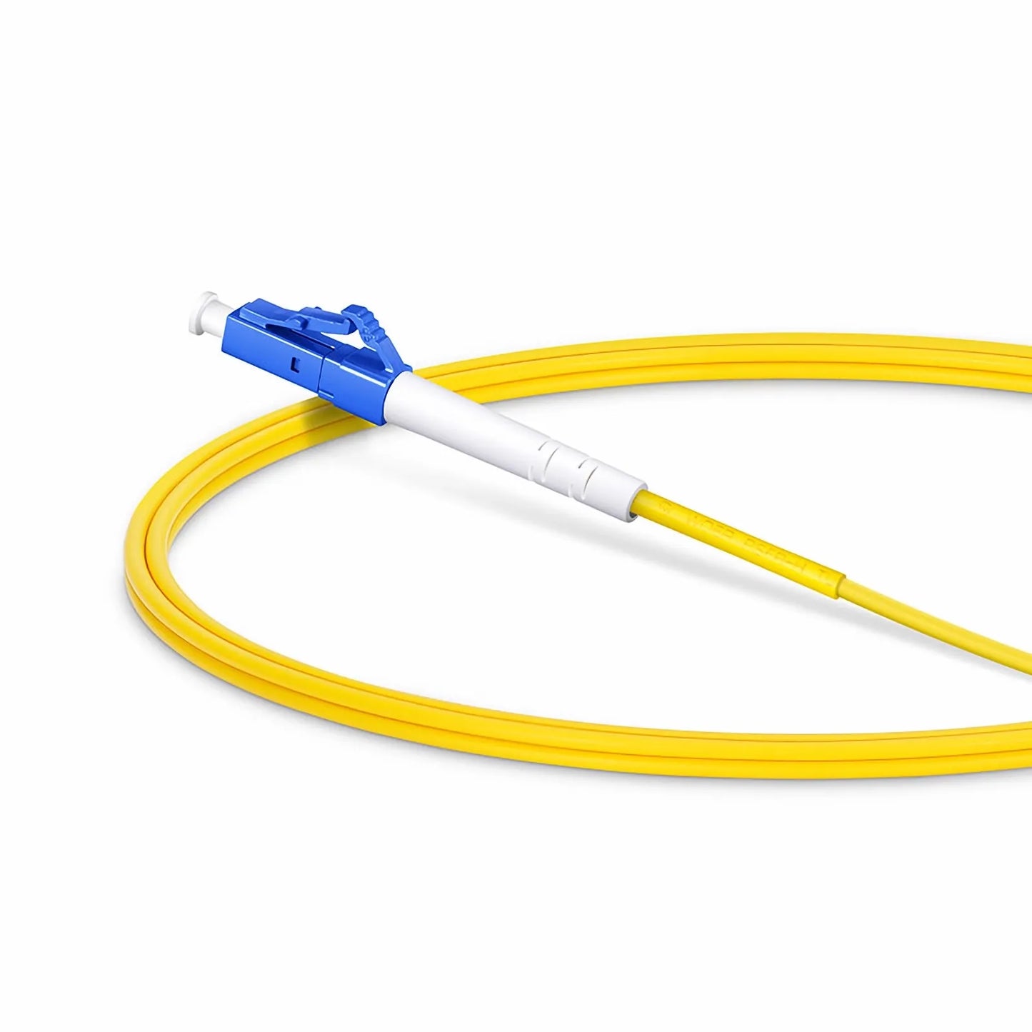 1m (3ft) Fiber Patch Cable, 1 Fiber, LC UPC Simplex to LC APC Simplex, Single Mode (OS2), Riser (OFNR), 2.0mm, Tight-Buffered, Yellow