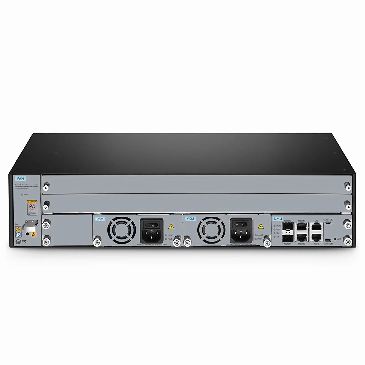 M6500-CH2U, 2 Slots 2U Managed Chassis Unloaded Platform, Redundant AC PSUs, Support WEB/SNMP Management