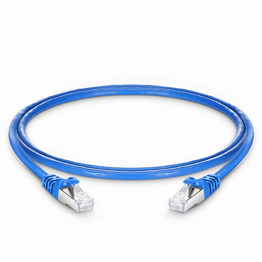 4ft (1.2m) Cat6 26AWG Snagless Shielded (S/FTP) PVC CM Ethernet Network Patch Cable, Blue