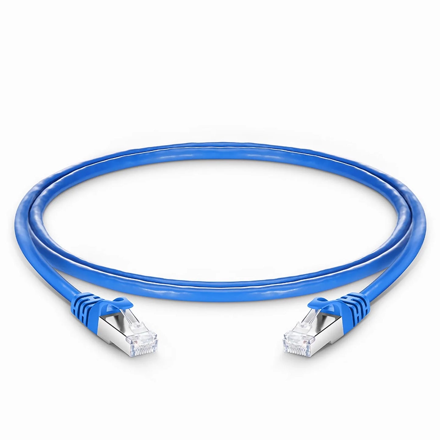 3ft (0.9m) Cat6 26AWG Snagless Shielded (S/FTP) PVC CM Ethernet Network Patch Cable, Blue, (10pcs/pack)
