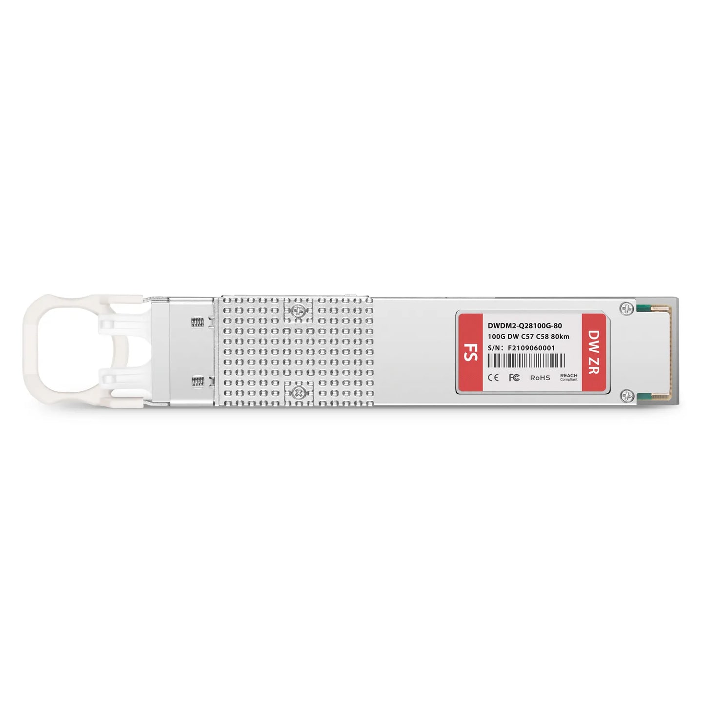 Cisco C57 C58 Compatible QSFP28 100G DWDM PAM4 80km (Require EDFA and TDCM) DOM Duplex CS/UPC SMF Optical Transceiver Module for Transmission