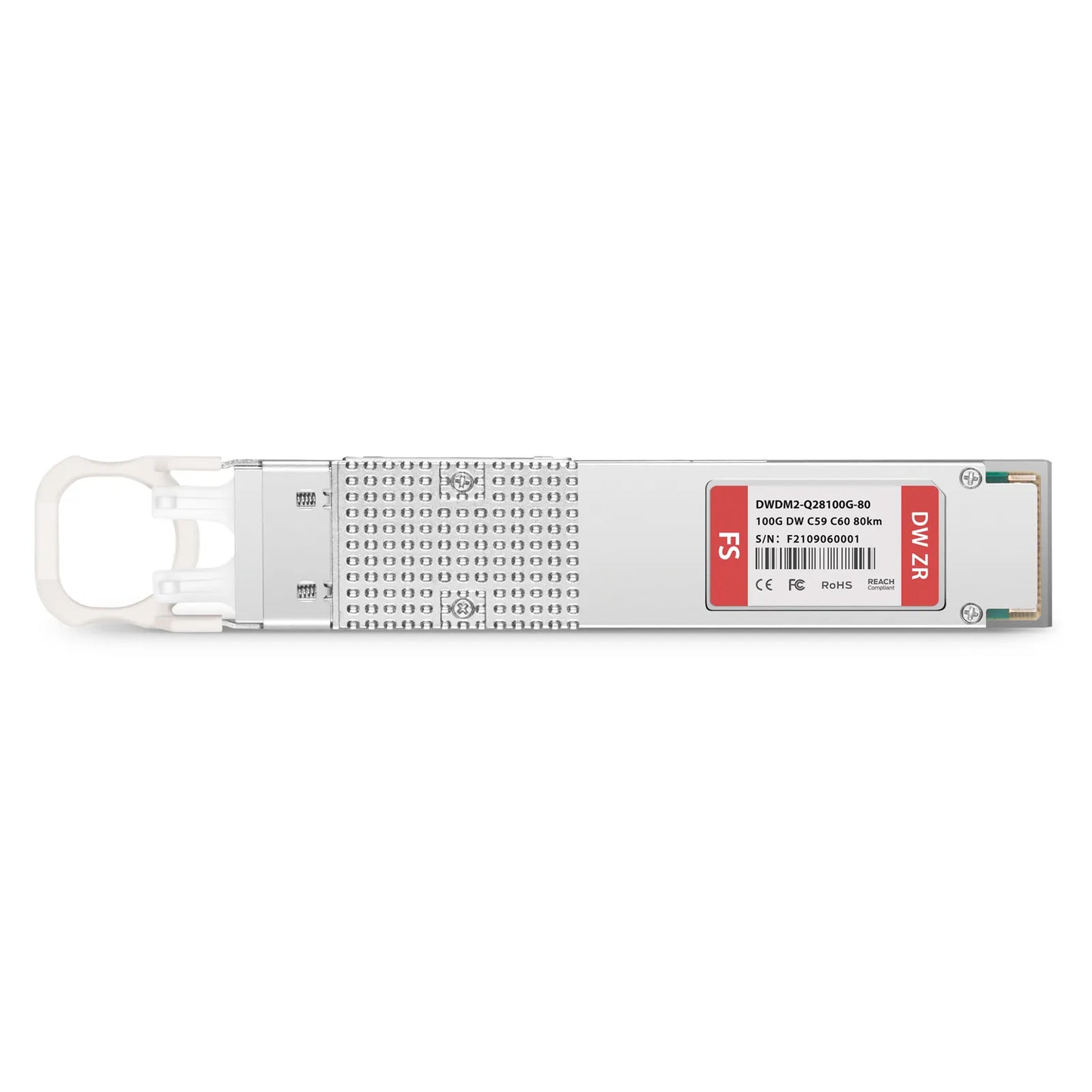 Cisco C59 C60 Compatible QSFP28 100G DWDM PAM4 80km (Require EDFA and TDCM) DOM Duplex CS/UPC SMF Optical Transceiver Module for Transmission