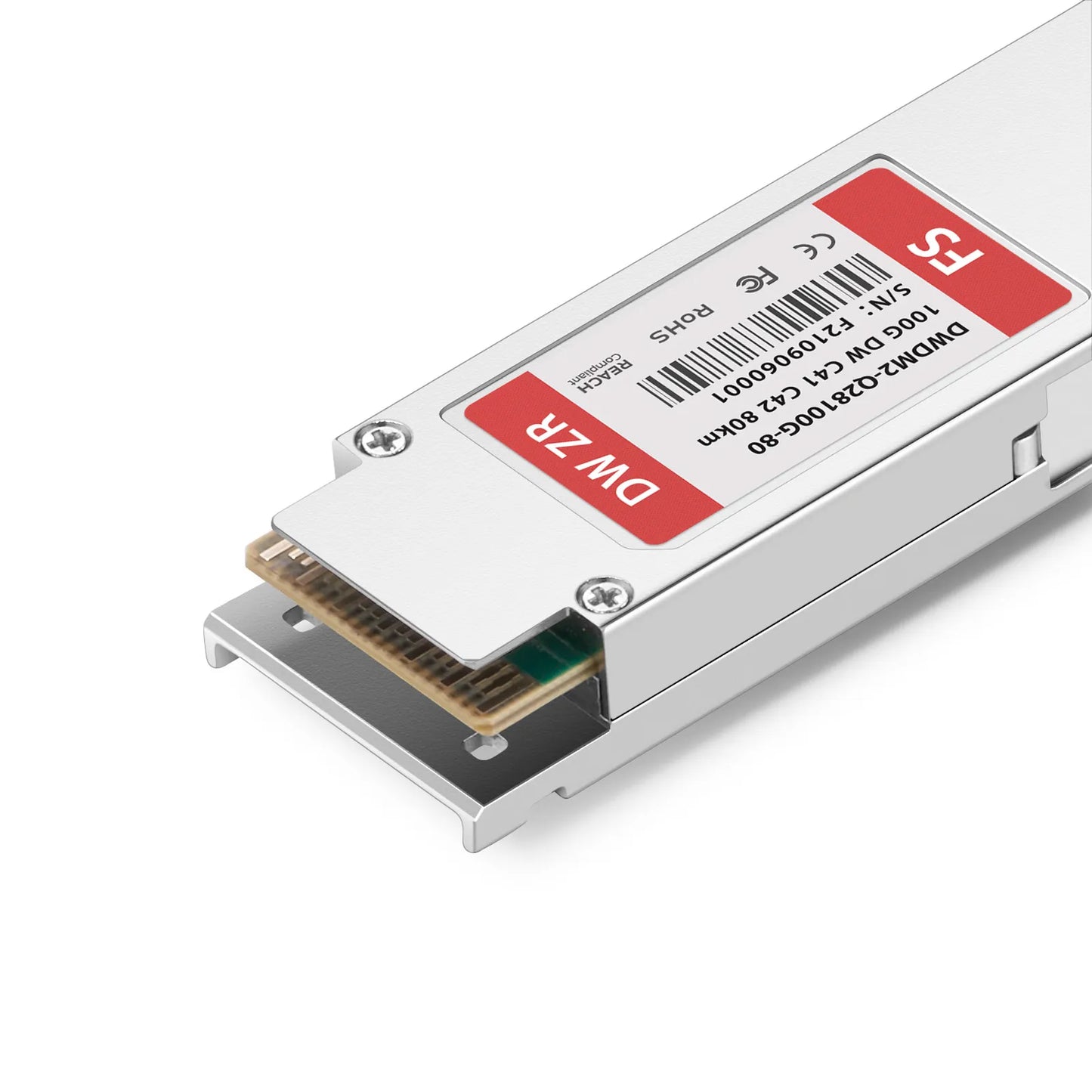 Cisco C41 C42 Compatible QSFP28 100G DWDM PAM4 80km (Require EDFA and TDCM) DOM Duplex CS/UPC SMF Optical Transceiver Module for Transmission