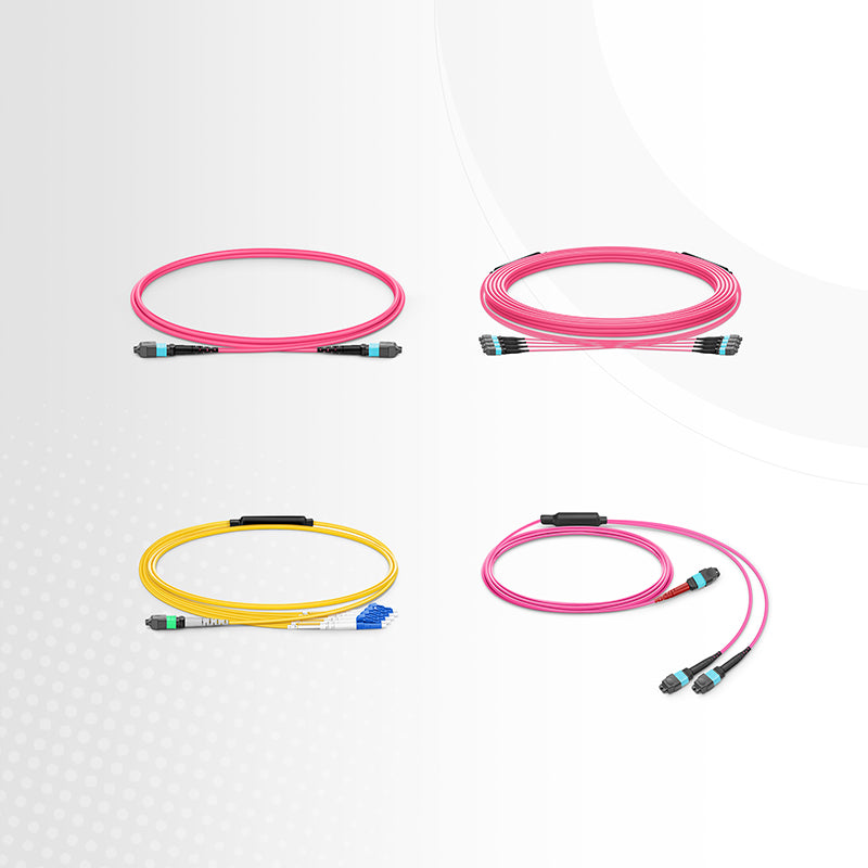 5m (16ft) MTP® Jumper, MTP®-24 APC (Female) to MTP®-24 APC (Female), 24 Fibers, Single Mode (OS2), Plenum (OFNP), 0.35dB Max, Type A, Yellow