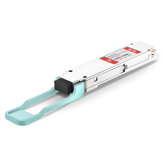 100GBASE-BX40-U QSFP28 BiDi 4 x 25G NRZ 1304.58nm-TX/1309.14nm-RX 40km DOM Simplex LC/APC SMF Optical Transceiver Module for FS Switches (Industrial)