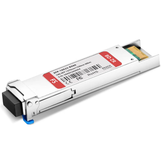Cisco XFP-10G-BX60U Compatible 10GBASE-BX XFP BiDi 1270nm-TX/1330nm-RX 60km DOM Simplex LC SMF Optical Transceiver Module