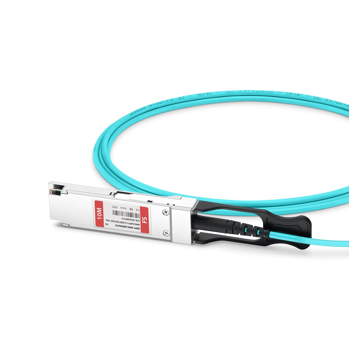 10m (33ft) 400G QSFP112 4 x 100G PAM4 to 400G QSFP-DD 8 x 50G PAM4 Active Optical Cable for FS Switches