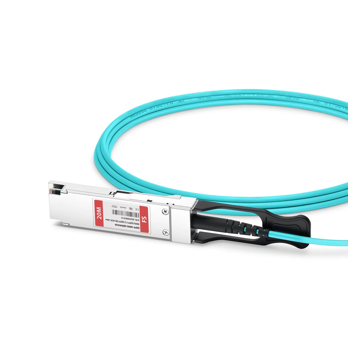 20m (66ft) Cisco Compatible 400G QSFP112 4 x 100G PAM4 to 400G QSFP-DD 8 x 50G PAM4 Active Optical Cable