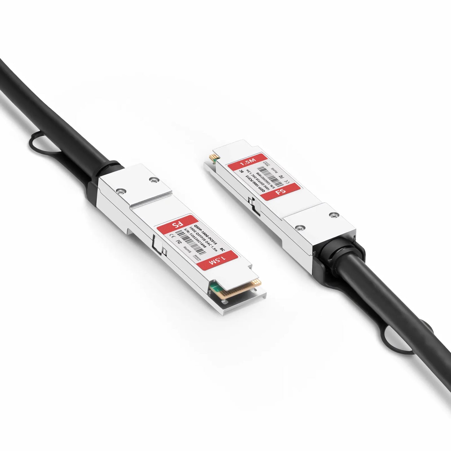 1.5m (5ft) Broadcom Compatible 100G QSFP28 4 x 25G NRZ Passive Direct Attach Copper Twinax Cable