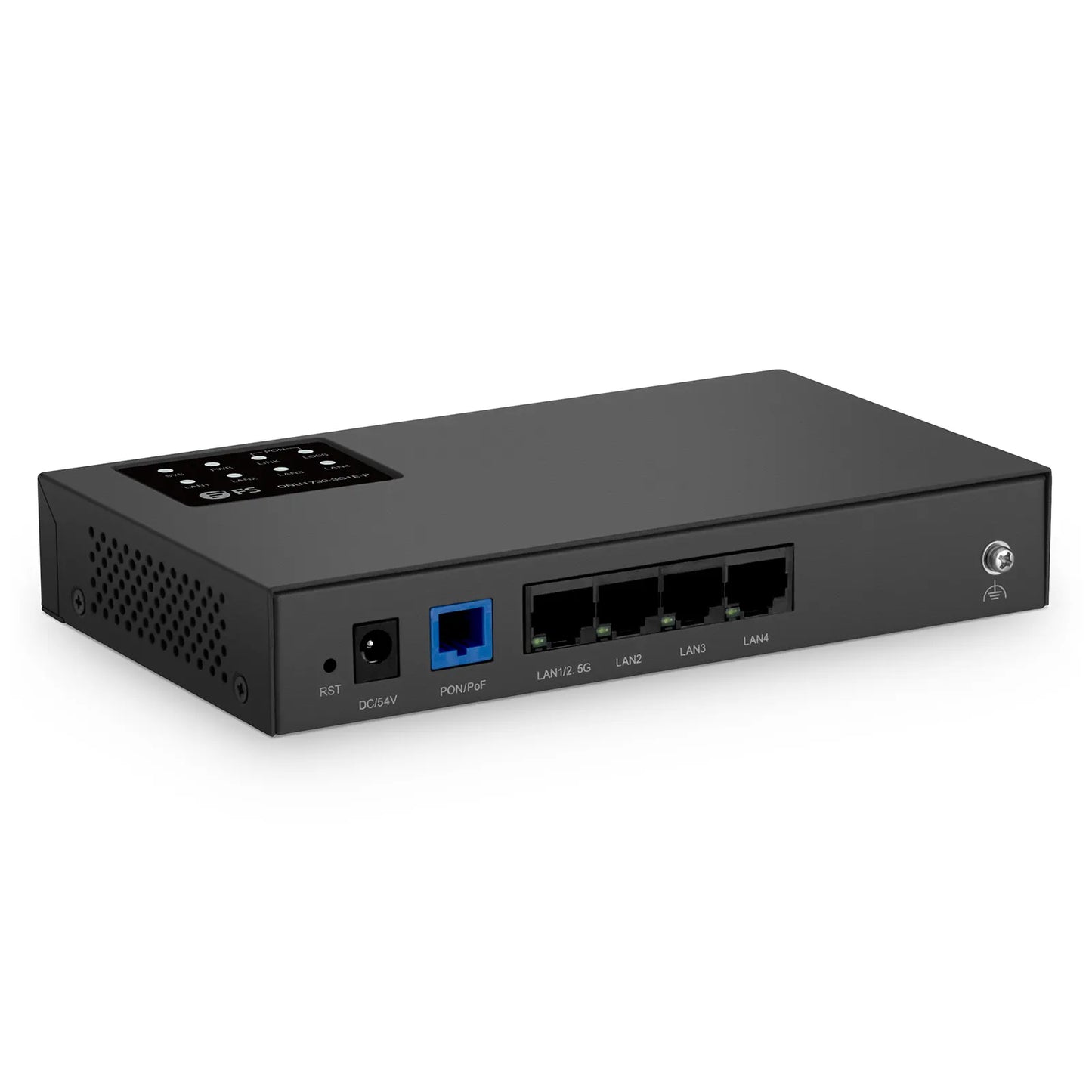 ONU1730-3G1E-P, XGSPON SFU ONU with 1×PON supporting PoF, 3x GE & 1x 2.5G PoE/PoE+@55W