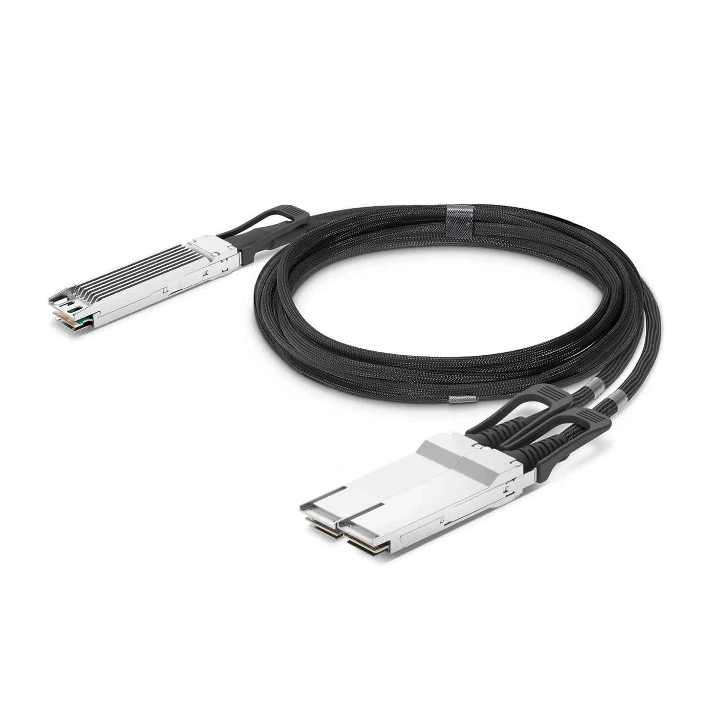 5m (16ft) NVIDIA/Mellanox MCA7J65-N005 Compatible 800G Twin-port OSFP 8 x 100G PAM4 Finned Top to 2 x 400G QSFP112 4 x 100G PAM4 InfiniBand NDR Active Direct Attach Copper Breakout Cable for Quantum-2 Switches and ConnectX-7 HCA