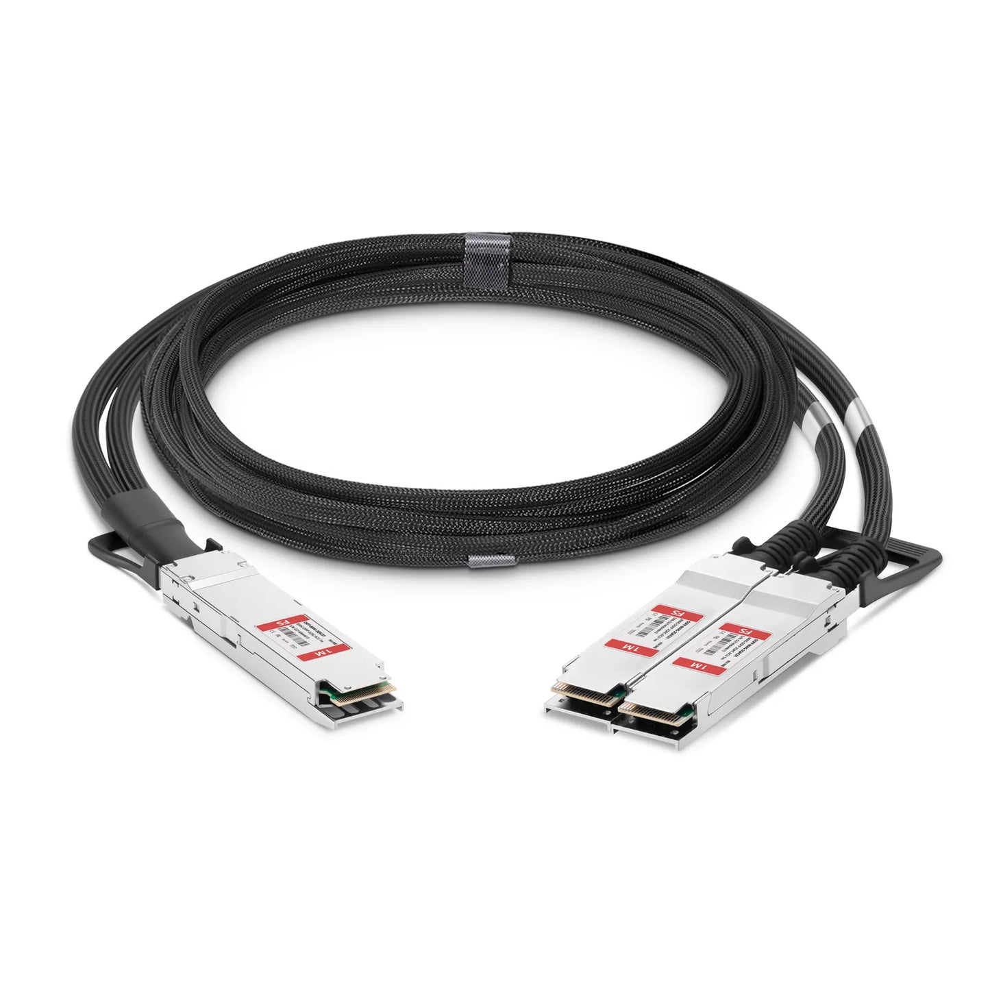 1m (3ft) NVIDIA/Mellanox MCA7J65-N001 Compatible 800G Twin-port OSFP 8 x 100G PAM4 Finned Top to 2 x 400G QSFP112 4 x 100G PAM4 Ethernet Active Direct Attach Copper Breakout Cable