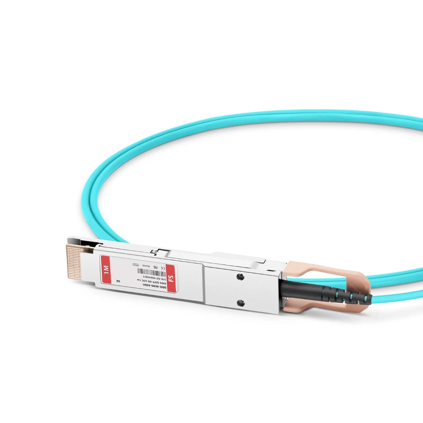 1m (3ft) Generic Compatible 800G QSFP-DD 8 x 100G PAM4 Active Optical Cable