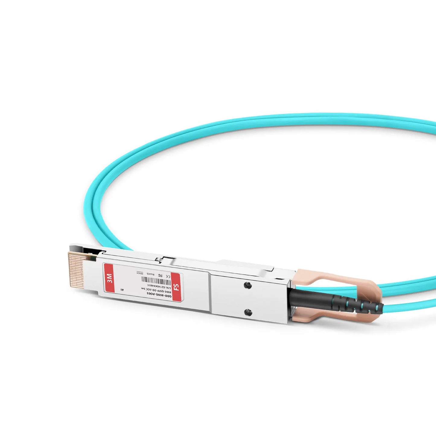 3m (10ft) Arista Networks A-D800-D800-3M Compatible 800G QSFP-DD 8 x 100G PAM4 Active Optical Cable
