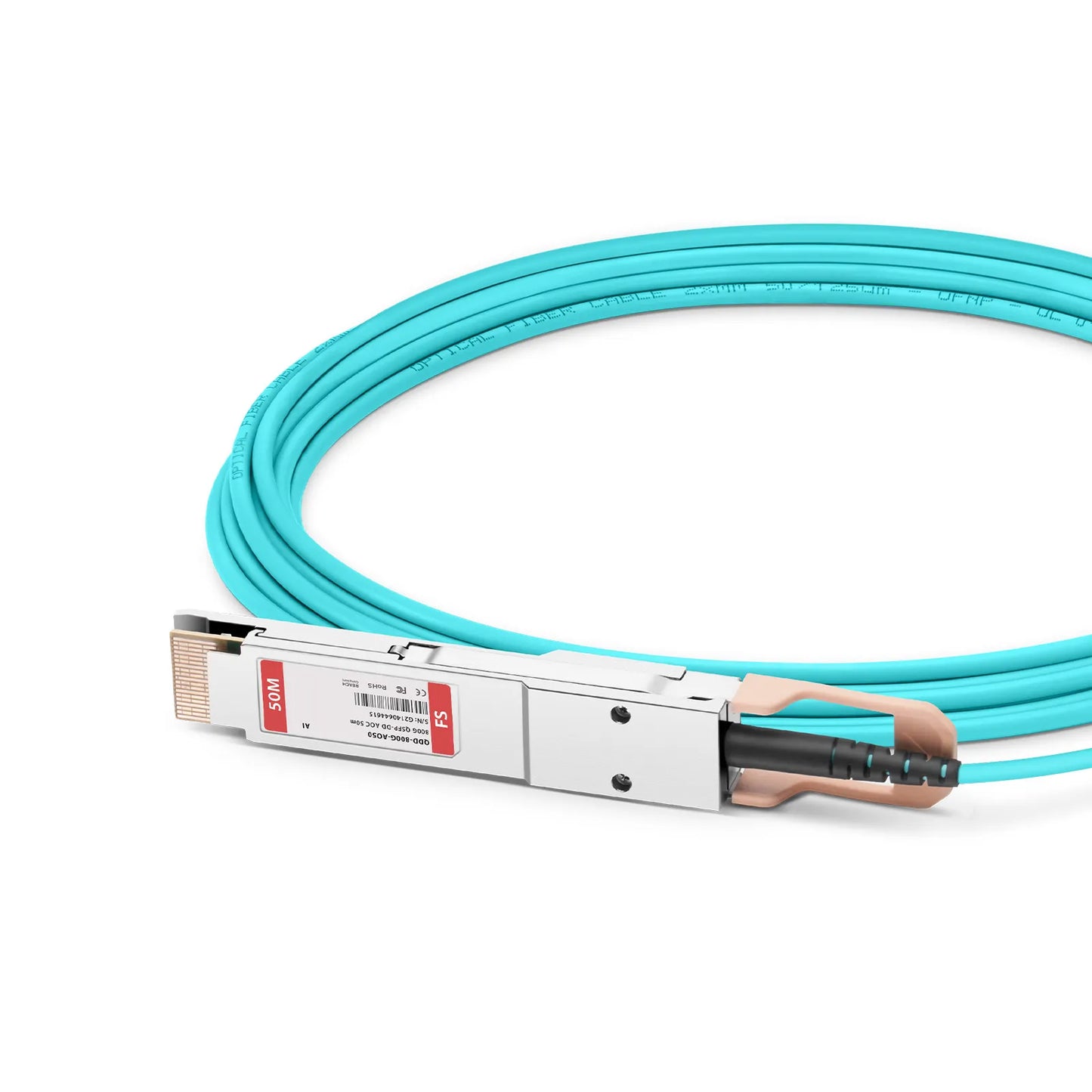 50m (164ft) Arista Networks Compatible 800G QSFP-DD 8 x 100G PAM4 Active Optical Cable