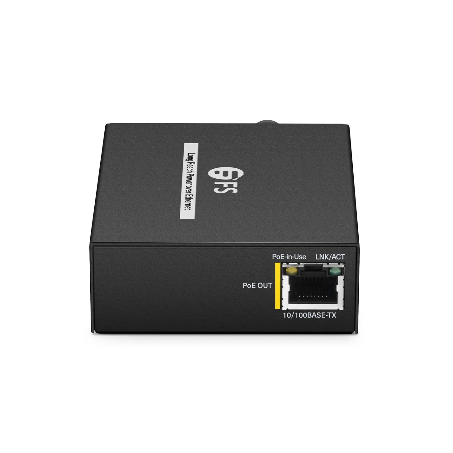 IES1101W-2PD, 1-Port 10/100M Fast Ethernet Long Reach PoE over Coaxial Extender, 1 x BNC Female Input to 1 x PoE+ Output, -20 to 70°C Operating Temperature