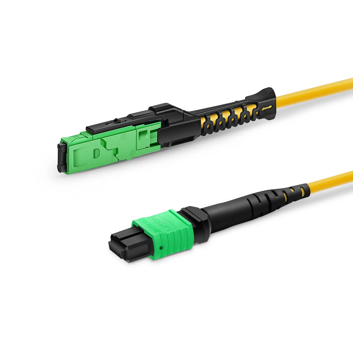 3m (10ft) MMC Jumper, MMC-16 APC (Female) to MTP®-16 APC (Female), 16 Fibers, Single Mode (OS2), Plenum (OFNP), 0.35dB Max, Jumper Polarity, Yellow