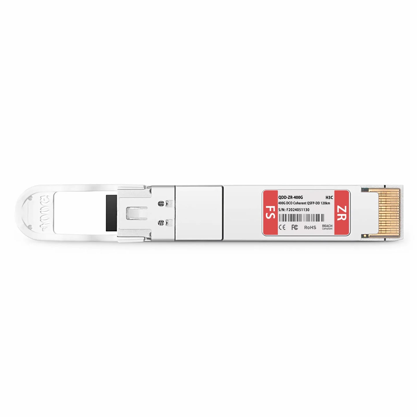 H3C Compatible QSFP-DD DCO 400G DWDM Tunable Coherent ≤120km DOM Duplex LC/UPC SMF Optical Transceiver Module for Transmission