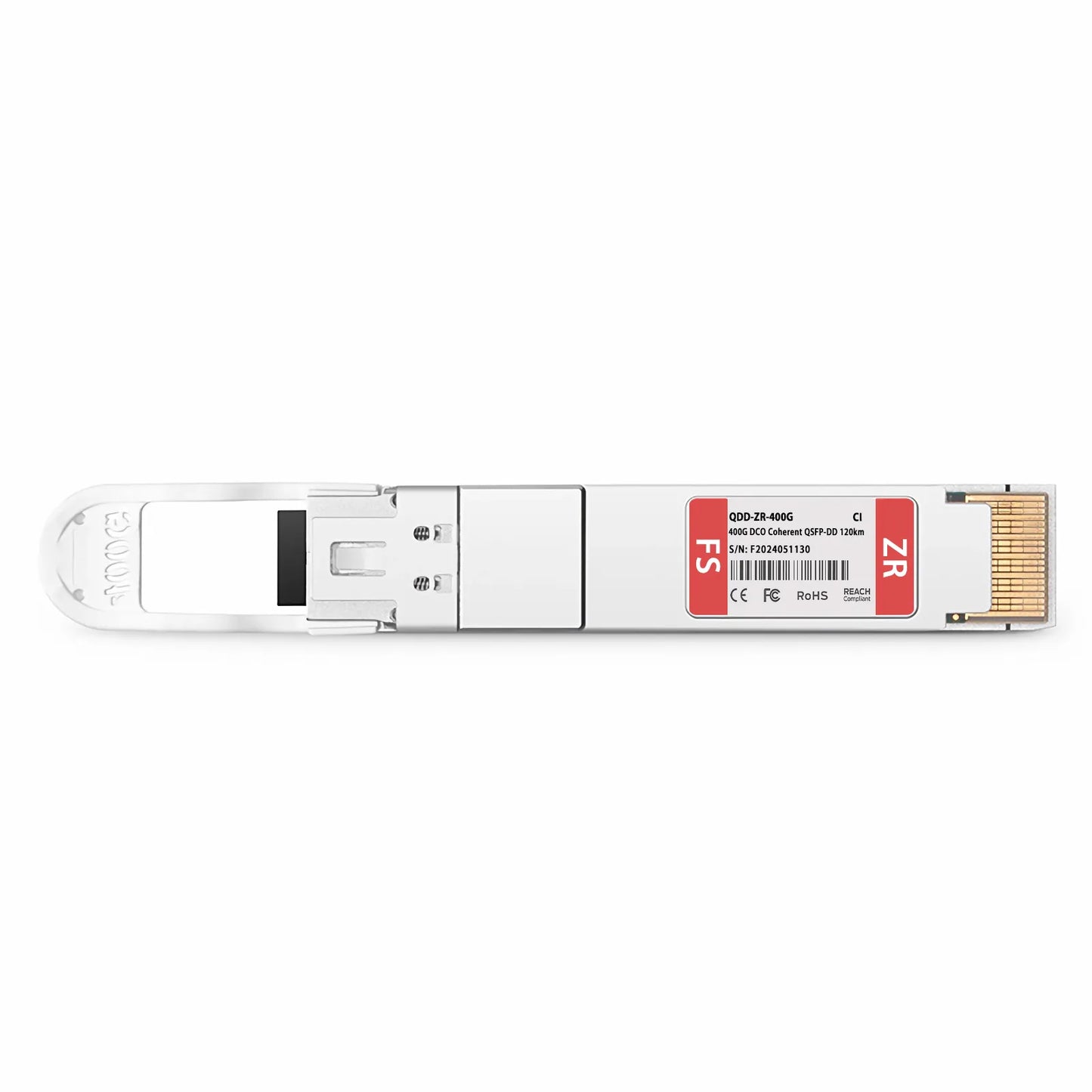 Ciena 180-3530-900 Compatible QSFP-DD DCO 400G DWDM Tunable Coherent ≤120km DOM Duplex LC/UPC SMF Optical Transceiver Module for Transmission
