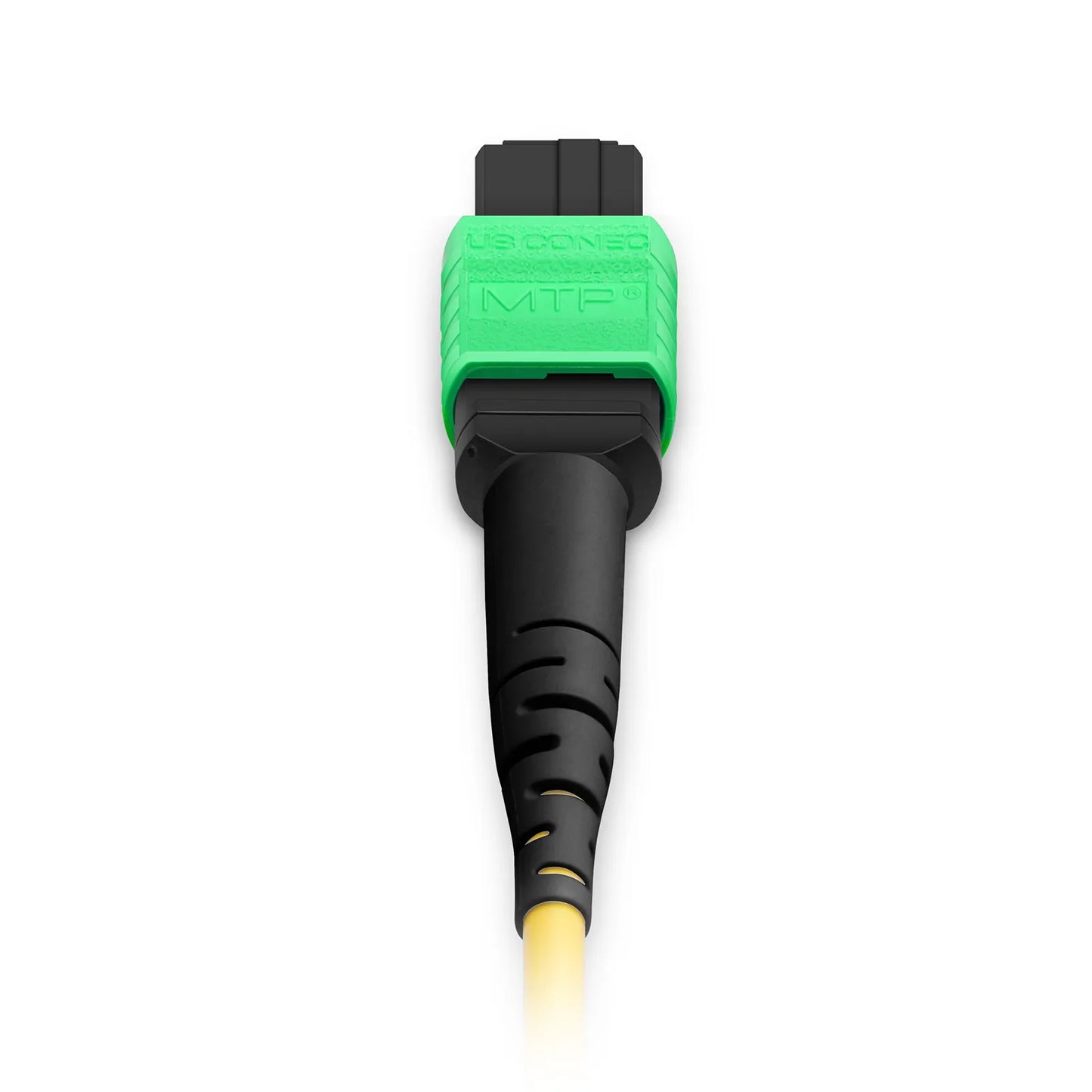 2m (7ft) MTP® Jumper, MTP®-16 APC (Female) to MTP®-16 APC (Female), 16 Fibers, Single Mode (OS2), Plenum (OFNP), 0.35dB Max, Crossover, Yellow