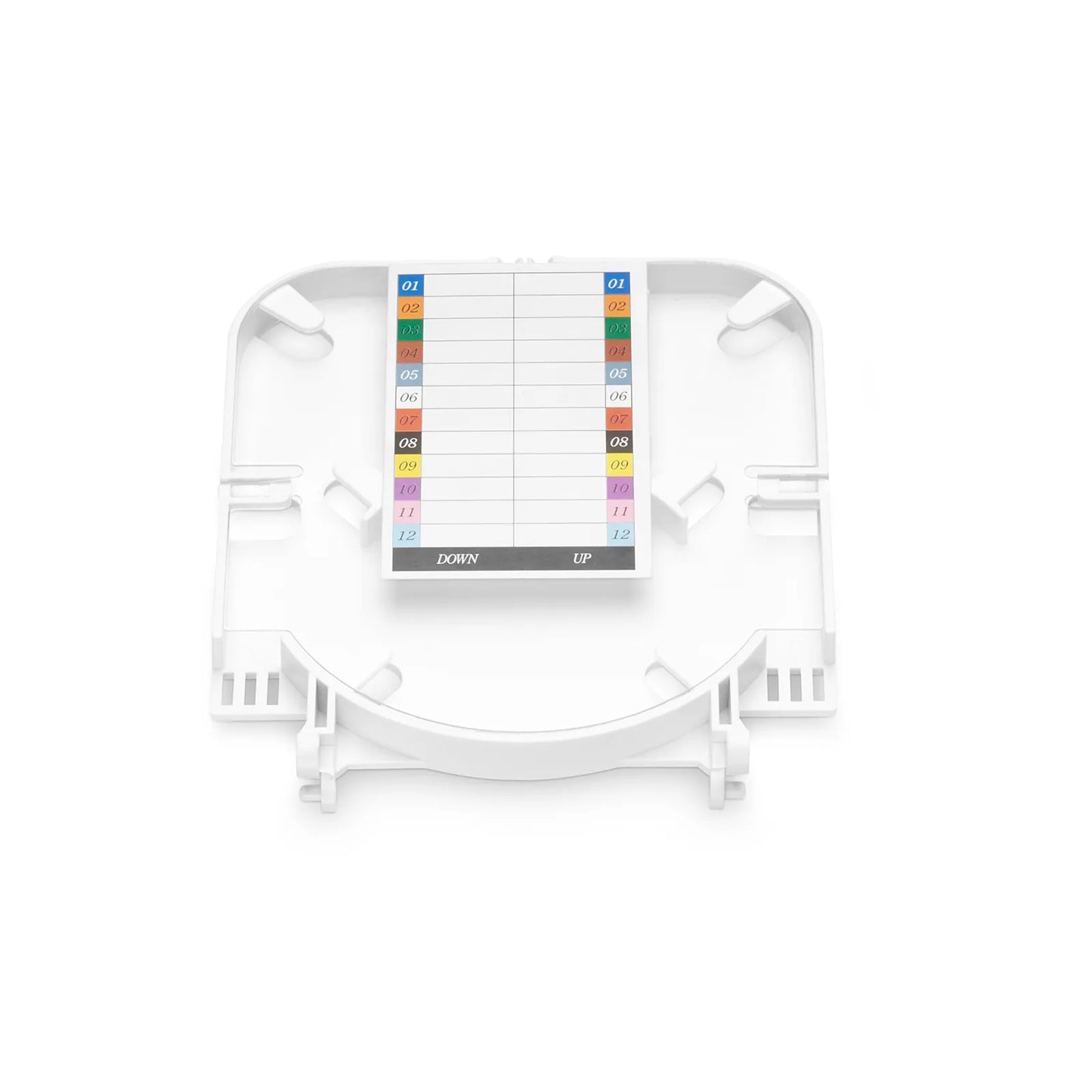 12 Fibers Fusion Splice Tray, ABS Plastic, 0.39''x4.33''x5.12'', Suitable for FS-S010-1O4R-6-12F