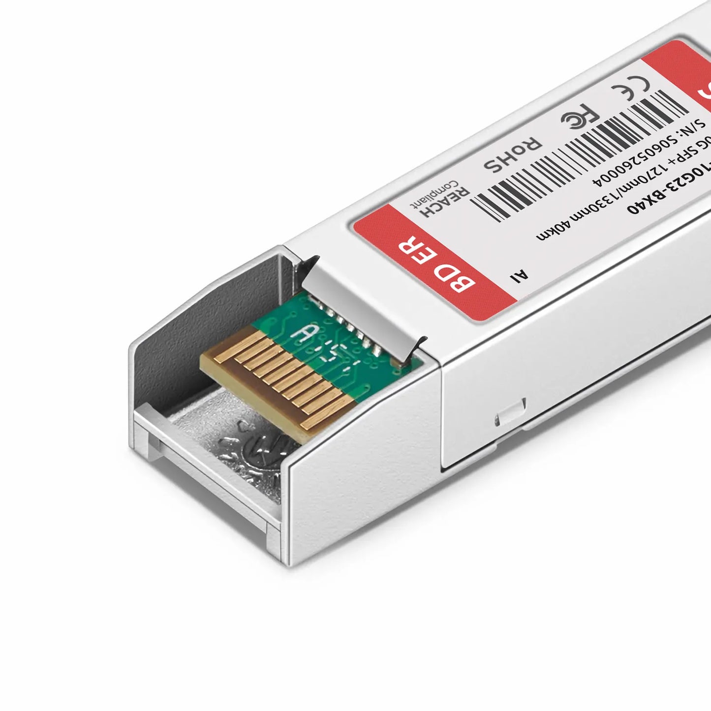 Arista Networks 10GBASE-ERBD-U Compatible 10GBASE-BX40-U BiDi SFP+ 1270nm-TX/1330nm-RX 40km DOM Simplex LC/UPC SMF Optical Transceiver Module