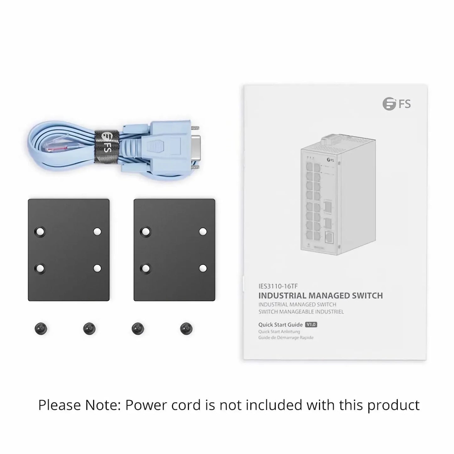 IES3110-16TF, 16-Port Gigabit Ethernet L2 Managed Industrial Switch, 16 x 10/100/1000BASE-T, with 2 x 1Gb SFP, -40 to 75°C Operating Temperature