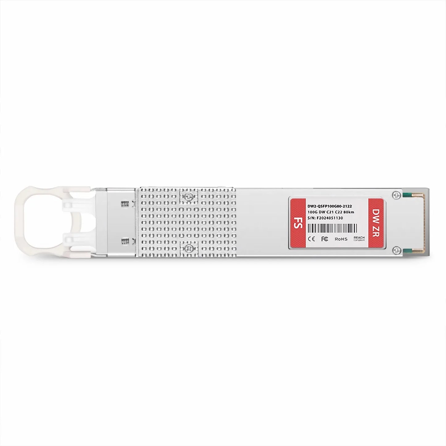 Cisco C21 C22 Compatible QSFP28 100G DWDM PAM4 80km (Require EDFA and TDCM) DOM Duplex CS/UPC SMF Optical Transceiver Module for Transmission