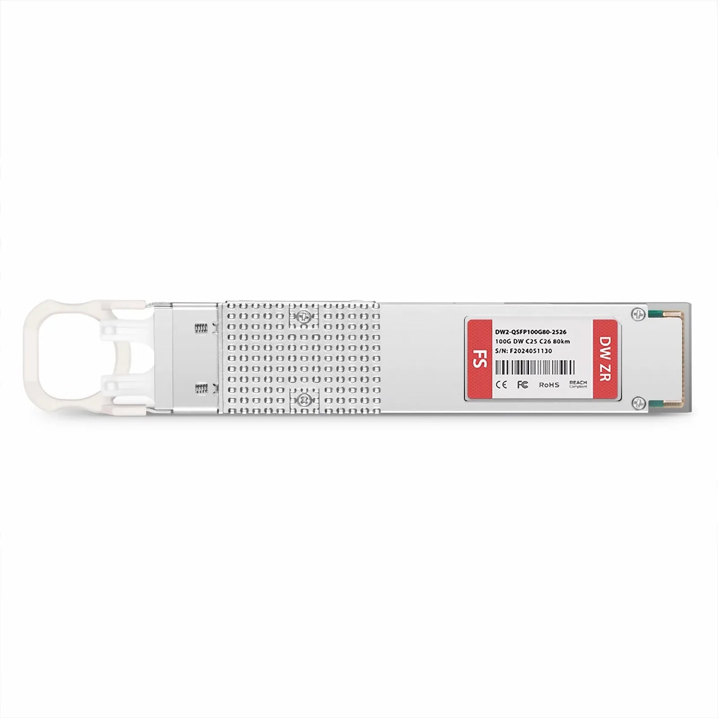 Cisco C25 C26 Compatible QSFP28 100G DWDM PAM4 80km (Require EDFA and TDCM) DOM Duplex CS/UPC SMF Optical Transceiver Module for Transmission