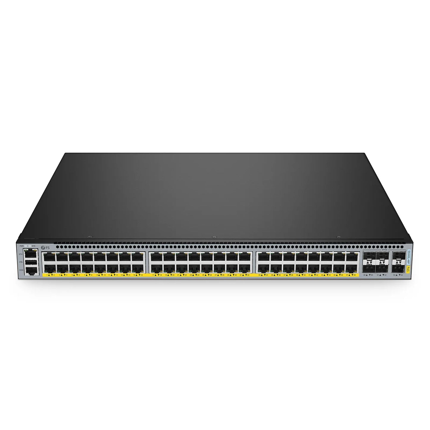 S5440L-48P, 48-Port Gigabit Ethernet L3 PoE+ Switch, 48 x PoE+ Ports @740W, with 6 x 25Gb SFP28 Uplinks, Support VXLAN & MLAG