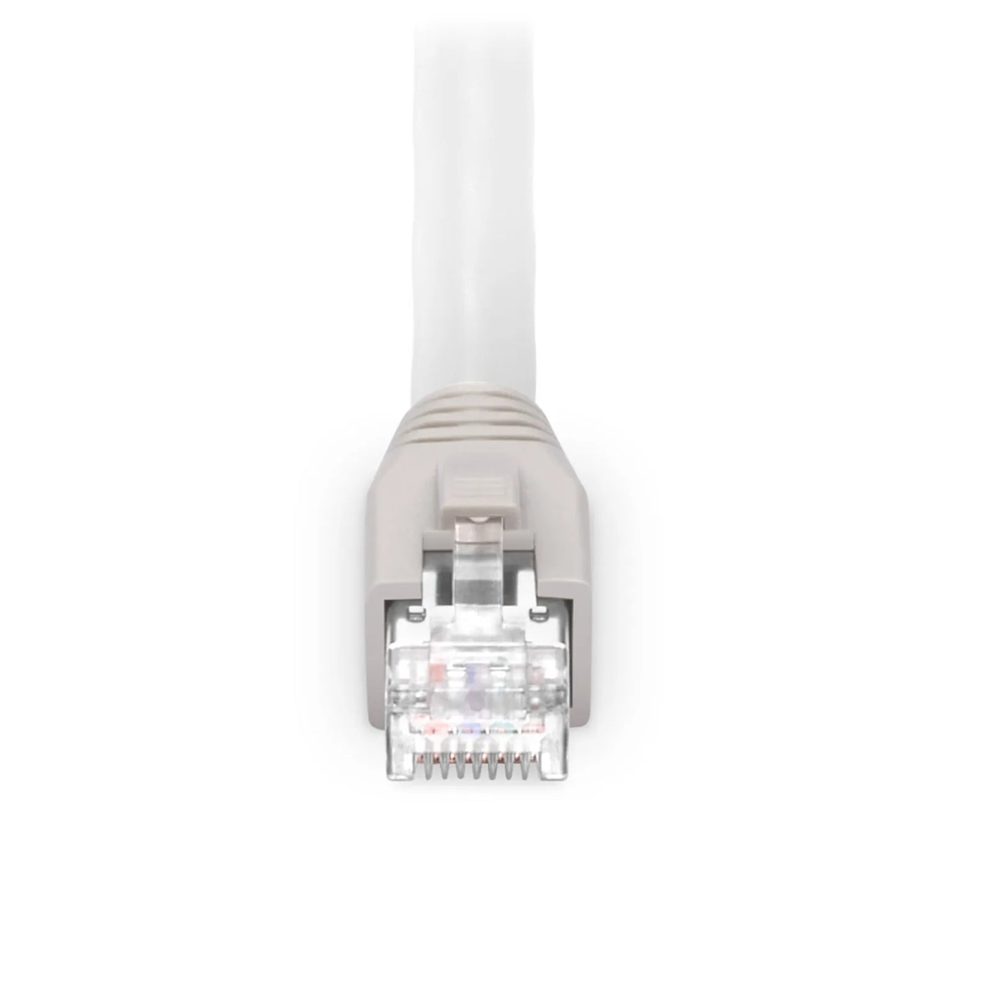 10ft (3m) Cat8 24AWG Snagless Shielded (S/FTP) PVC CM Ethernet Network Patch Cable, PoE++, 40G, 2GHz, Off-White