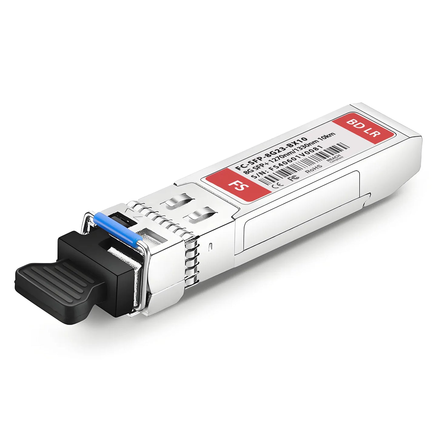Brocade Compatible SFP+ 8GBASE-BX-U Fibre Channel BiDi 1270nm-TX/1330nm-RX 10km DOM Simplex LC/UPC SMF Optical Transceiver Module