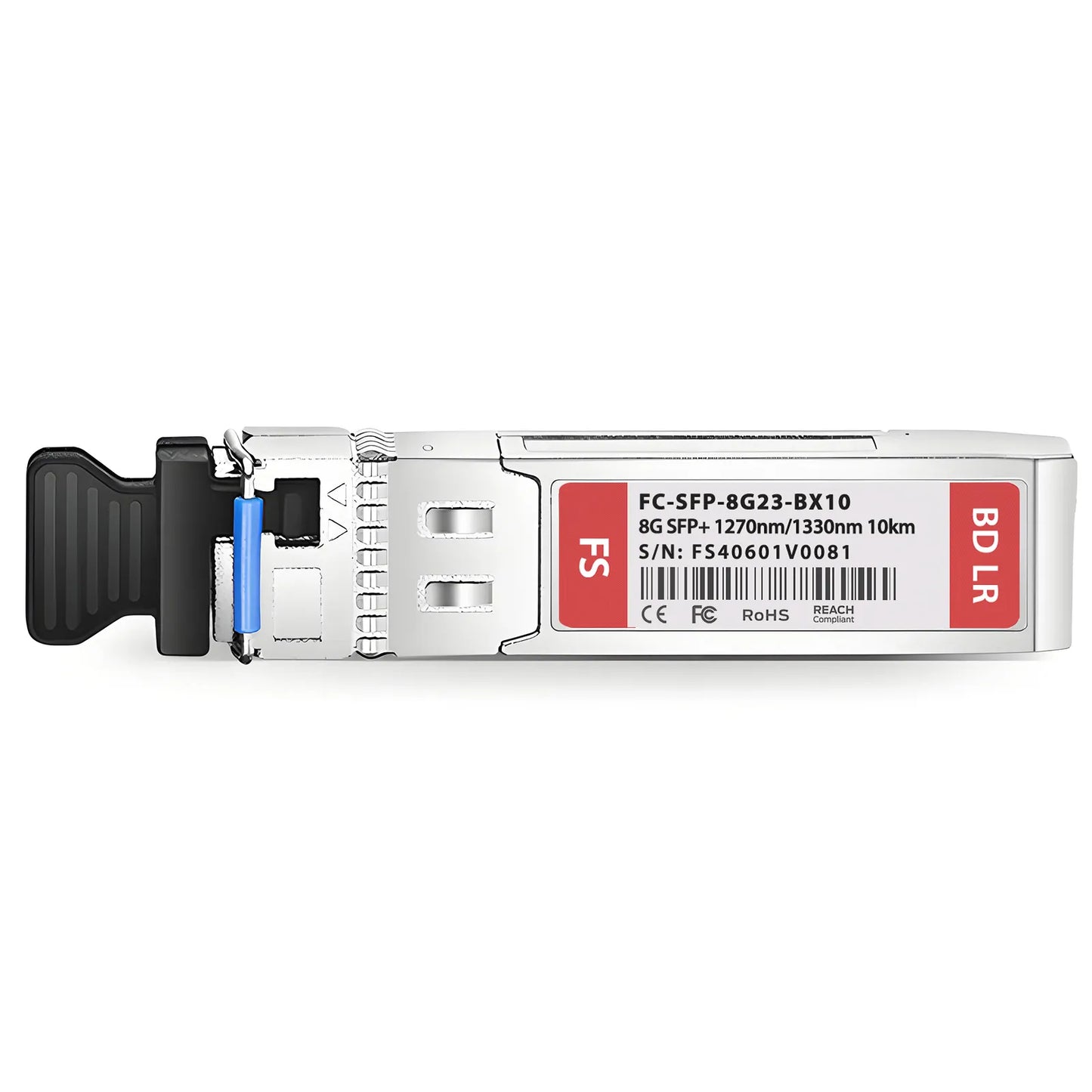 Brocade Compatible SFP+ 8GBASE-BX-U Fibre Channel BiDi 1270nm-TX/1330nm-RX 10km DOM Simplex LC/UPC SMF Optical Transceiver Module