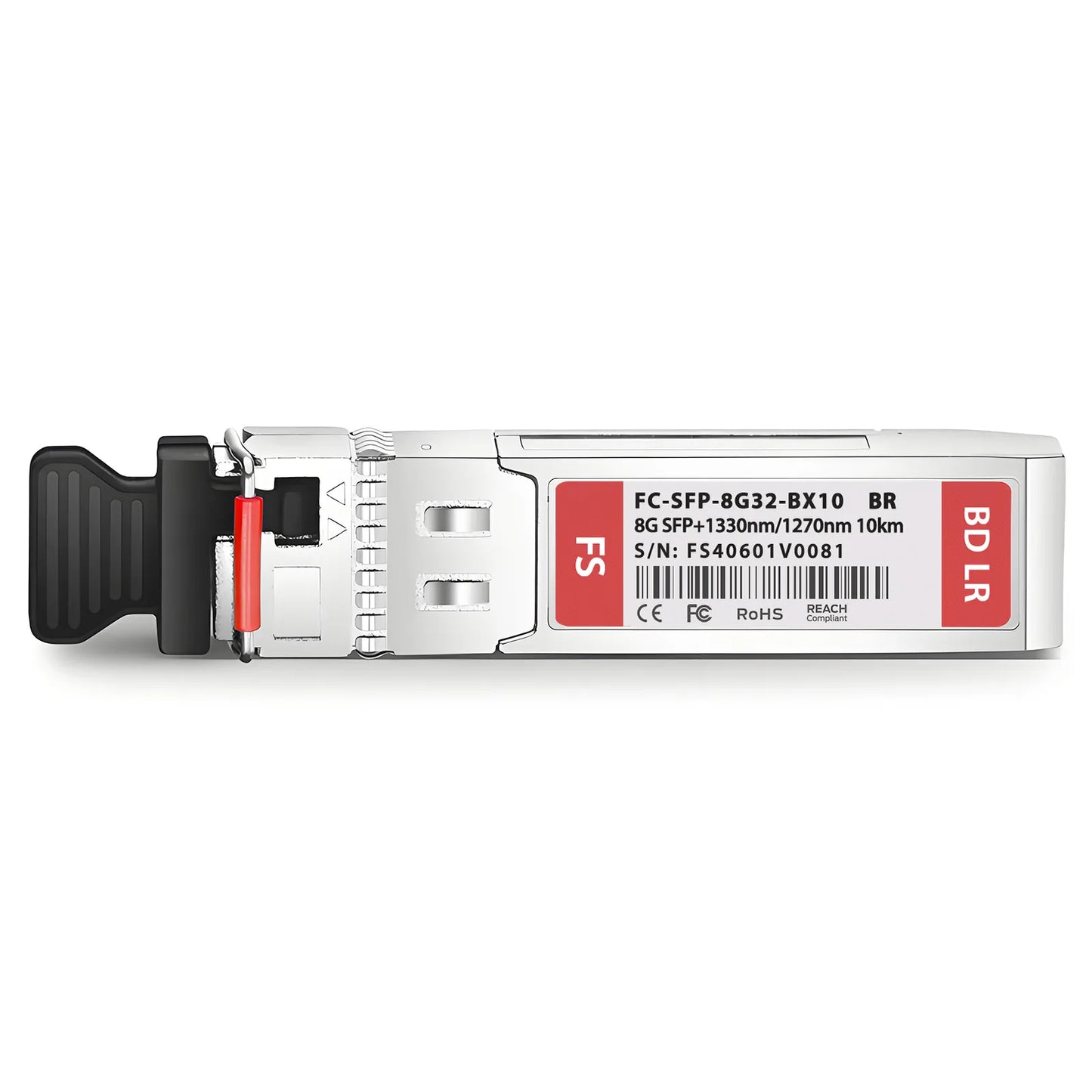 Brocade Compatible SFP+ 8GBASE-BX-D Fibre Channel BiDi 1330nm-TX/1270nm-RX 10km DOM Simplex LC/UPC SMF Optical Transceiver Module