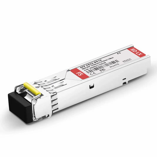 100BASE-BX-D SFP BiDi 1550nm-TX/1310nm-RX 10km DOM Simplex LC SMF Optical Transceiver Module for FS Switches