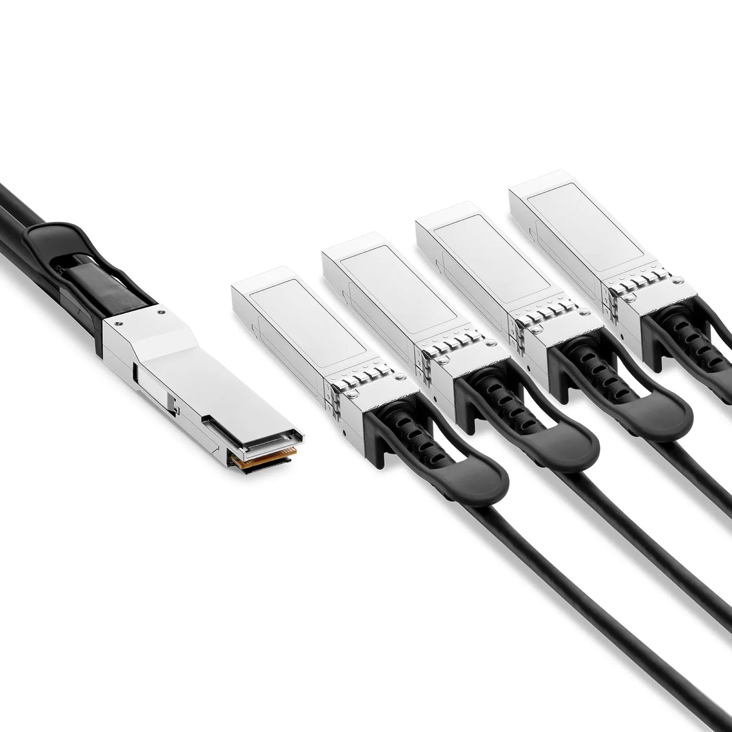 3m (10ft) Arista Networks C-Q200-4S50-3M Compatible 200G QSFP56 4 x 50G PAM4 to 4 x 50G SFP56 50G PAM4 Passive Direct Attach Copper Breakout Cable