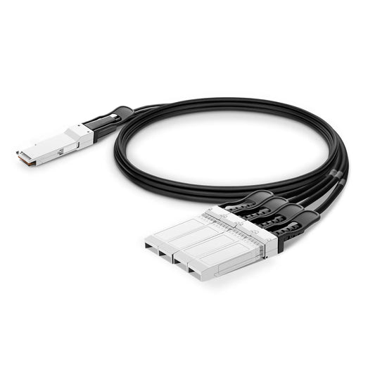 3m (10ft) Arista Networks C-Q200-4S50-3M Compatible 200G QSFP56 4 x 50G PAM4 to 4 x 50G SFP56 50G PAM4 Passive Direct Attach Copper Breakout Cable