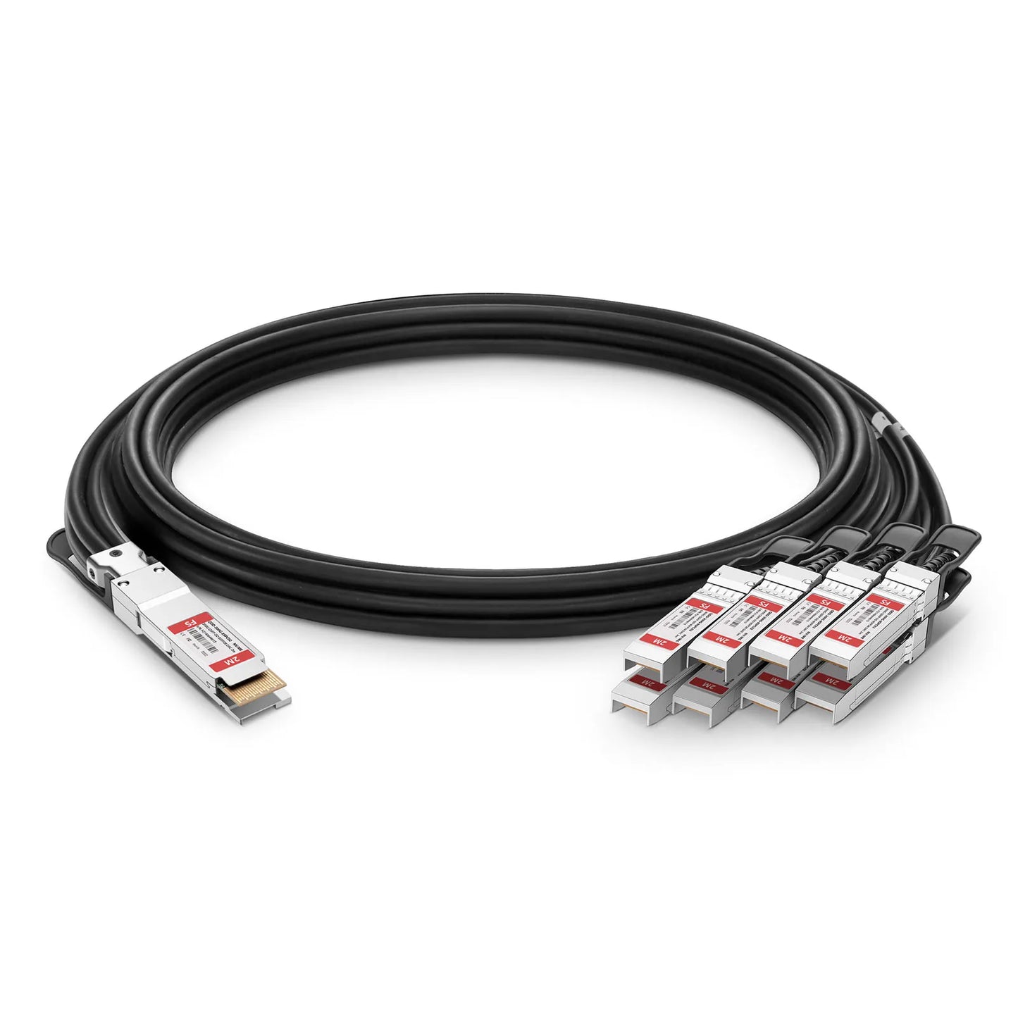 2m (7ft) NVIDIA/Mellanox Compatible 200G QSFP-DD 8 x 25G NRZ to 8 x 25G SFP28 25G NRZ Ethernet Passive Direct Attach Copper Breakout Cable