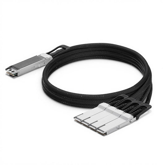 4m (13ft) NVIDIA/Mellanox MCA7J75-N004 Compatible 800G Twin-port OSFP 8 x 100G PAM4 Finned Top to 4 x 200G QSFP112 2 x 100G PAM4 Ethernet Active Direct Attach Copper Breakout Cable