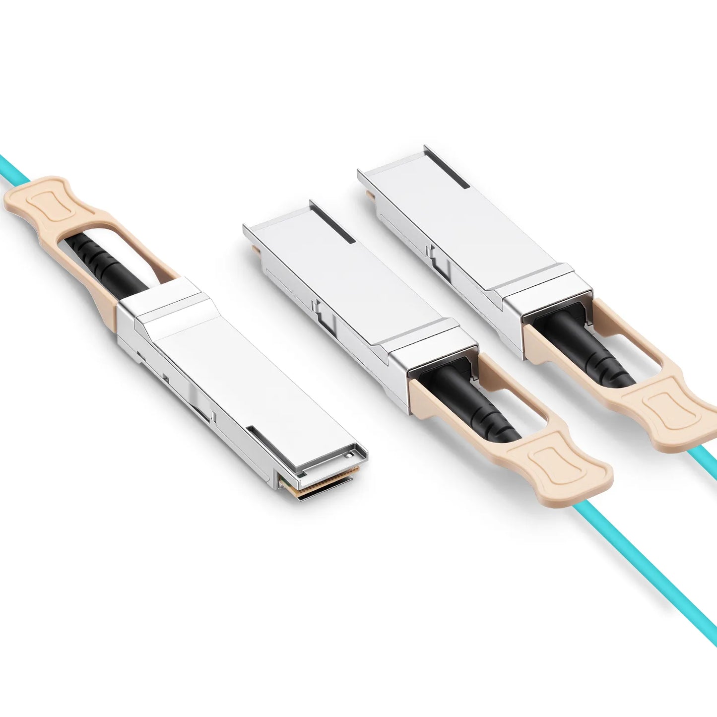 10m (33ft) Arista Networks Compatible 200G QSFP56 4 x 50G PAM4 to 2 x 100G QSFP28 4 x 25G NRZ Active Optical Breakout Cable