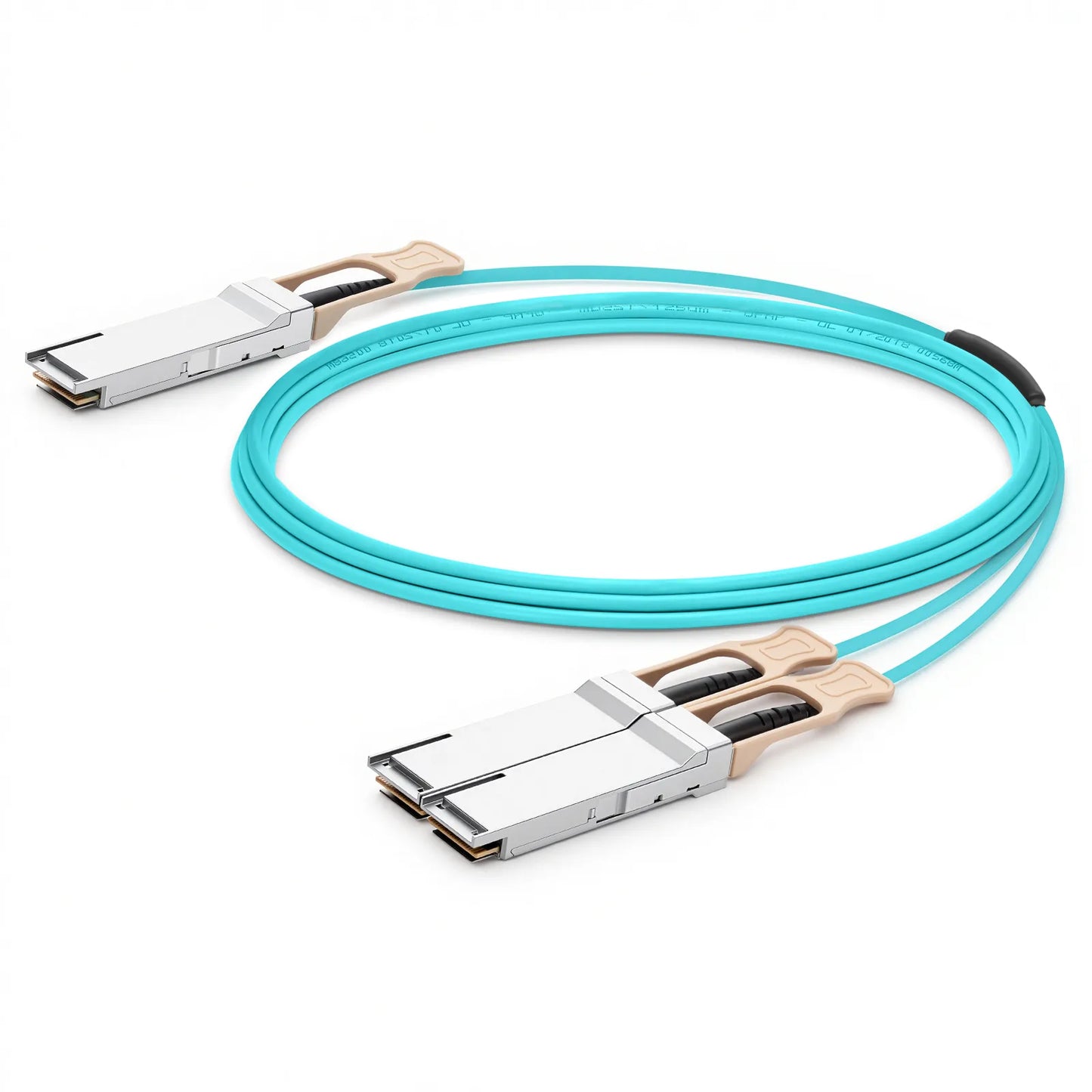 15m (49ft) Arista Networks Compatible 200G QSFP56 4 x 50G PAM4 to 2 x 100G QSFP28 4 x 25G NRZ Active Optical Breakout Cable