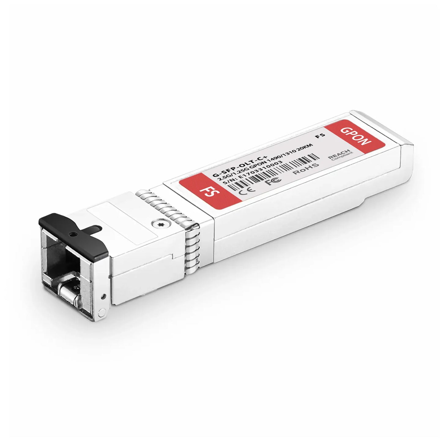 GPON OLT SFP 1490nm-TX/1310nm-RX 2.488G-TX/1.244G-RX Class C+ 20km DOM Simplex SC/UPC SMF Optical Transceiver Module