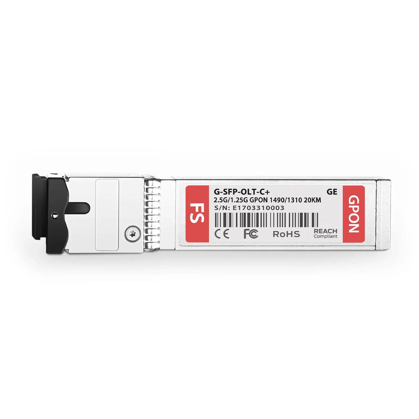 Generic Compatible GPON OLT SFP 1490nm-TX/1310nm-RX 2.488G-TX/1.244G-RX Class C+ 20km DOM Simplex SC/UPC SMF Optical Transceiver Module