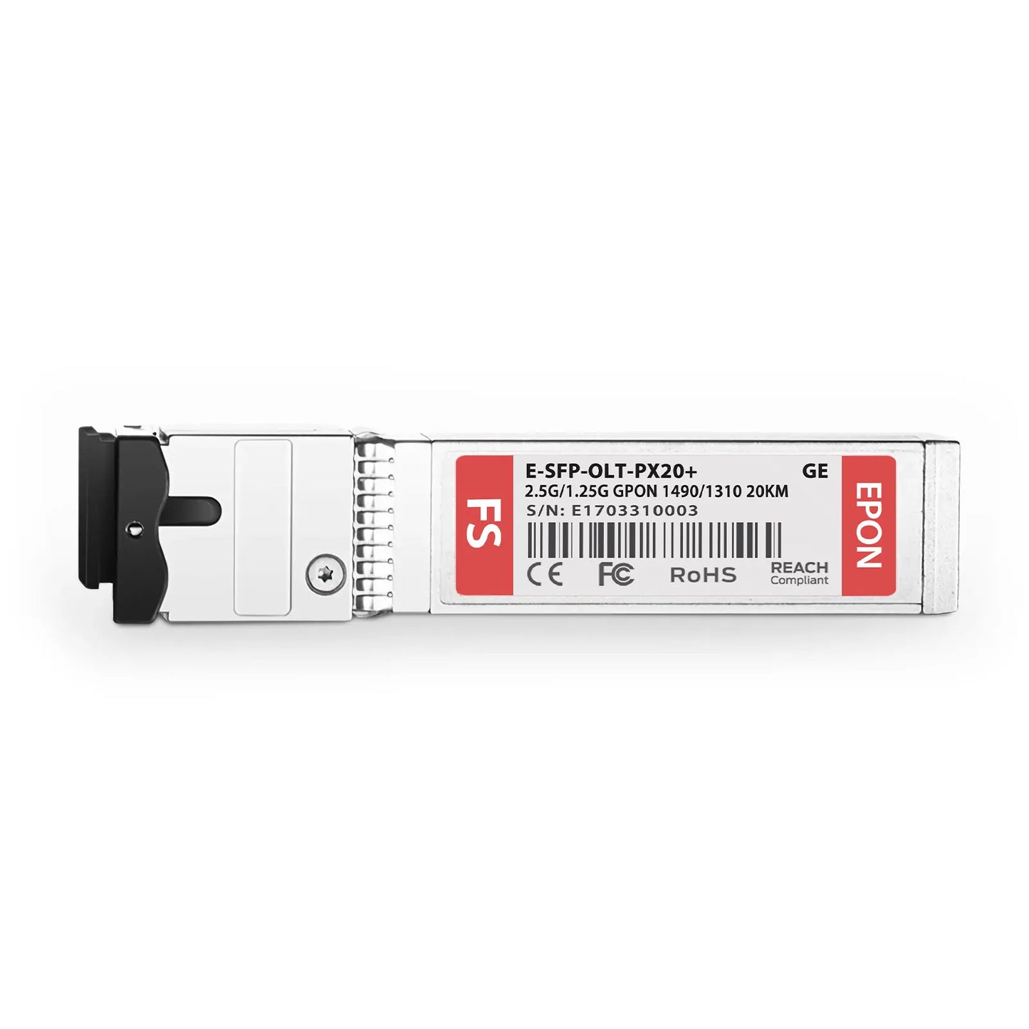Generic Compatible EPON OLT SFP 1490nm-TX/1310nm-RX 1.25G-TX/1.25G-RX Class PX20+ 20km DOM Simplex SC/UPC SMF Optical Transceiver Module