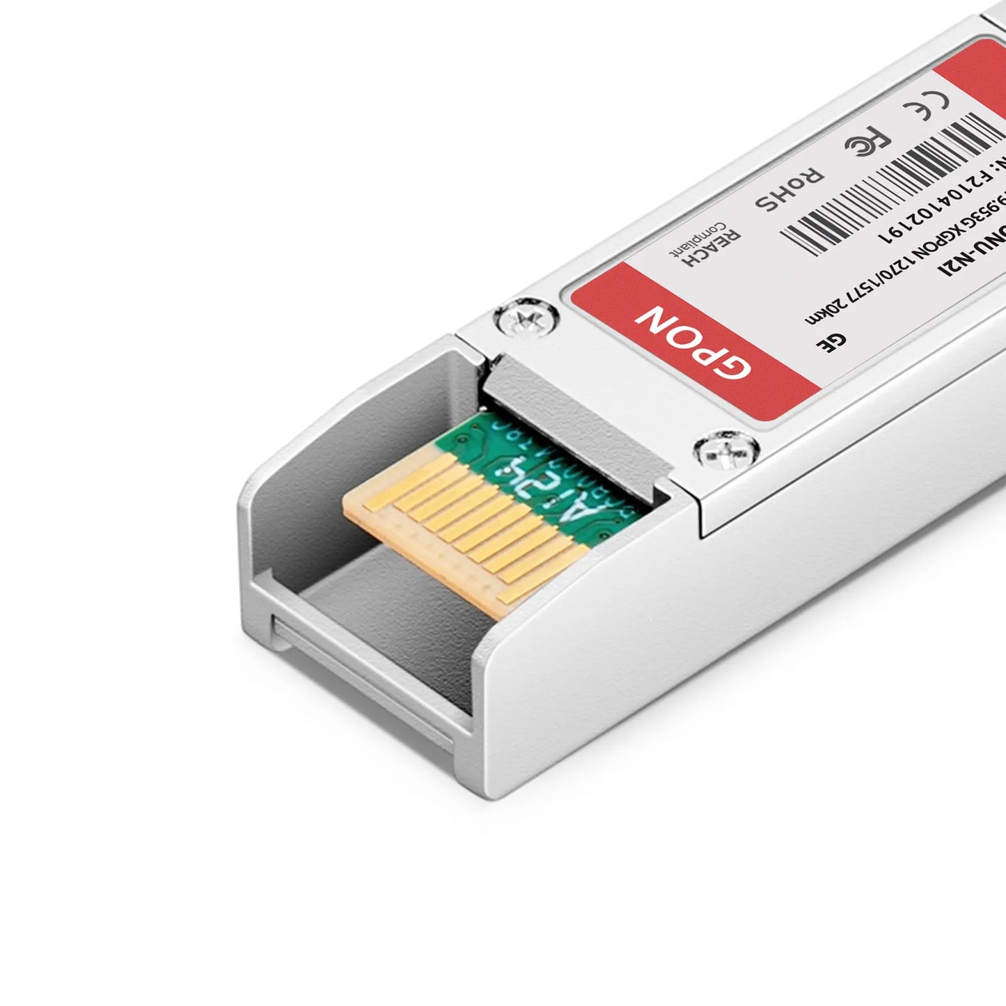Generic Compatible XGSPON ONU SFP+ 1270nm-TX/1577nm-RX 9.953G-TX/9.953G-RX Class N2 20km DOM Simplex SC/UPC SMF Optical Transceiver Module (Industrial)
