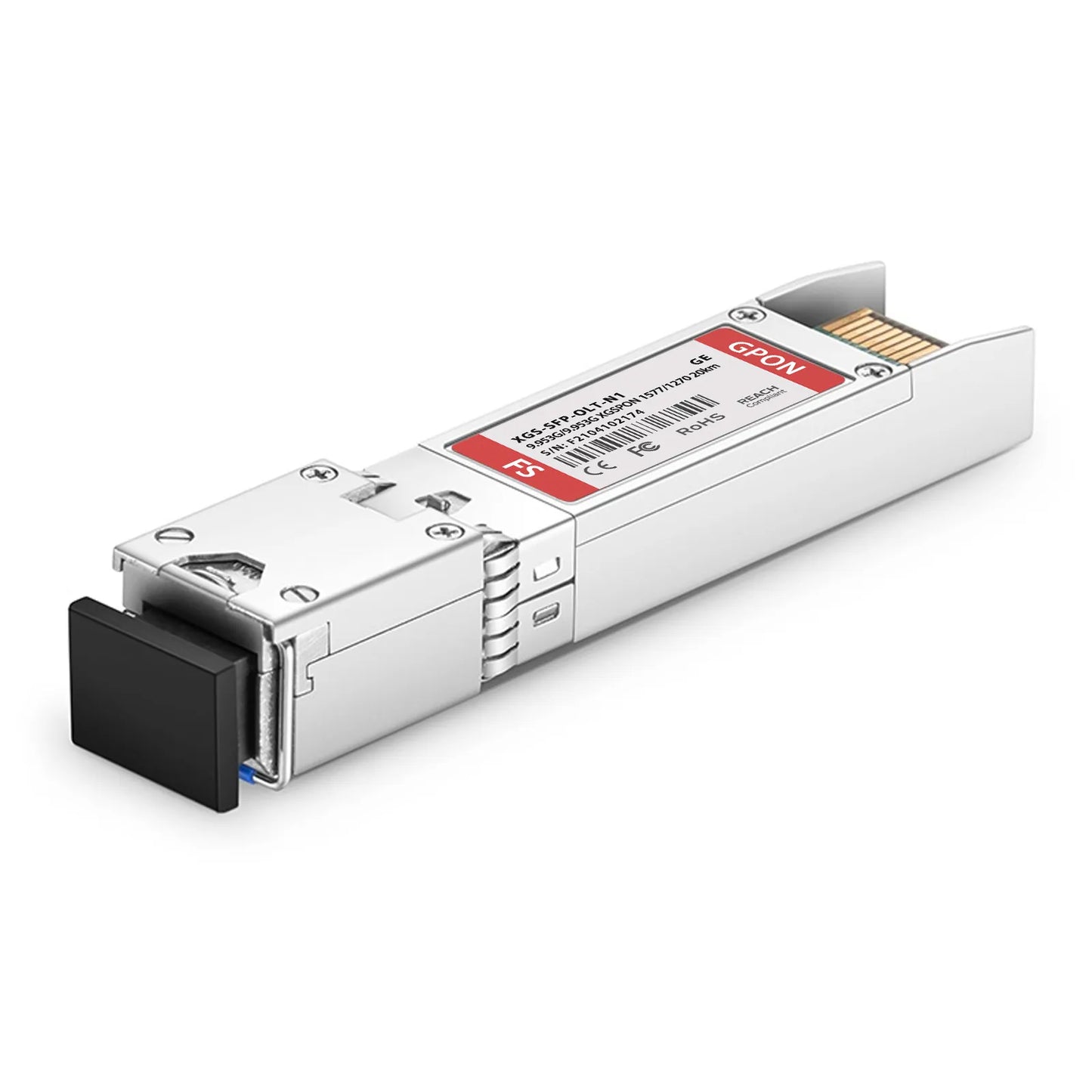 Generic Compatible XGSPON OLT SFP+ 1577nm-TX/1270nm-RX 9.953G-TX/9.953G-RX Class N1 20km DOM Simplex SC/UPC SMF Optical Transceiver Module